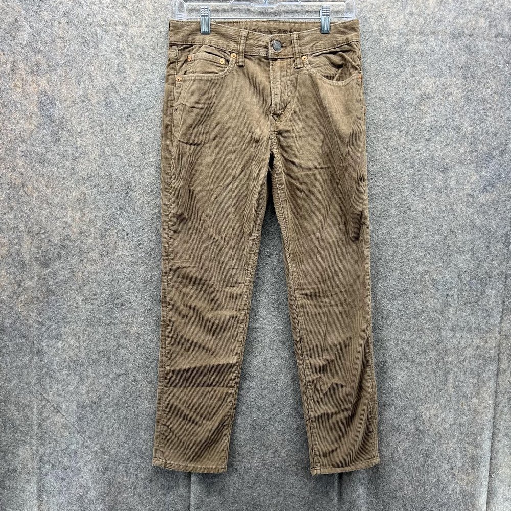 American Eagles Pants Women 28x28 Ladies Brown Corduroy Outdoors Pocket